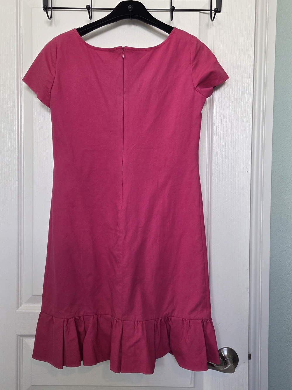 RED Valentino Fuchsia Ruffle Mini Dress - Picture 2 of 4